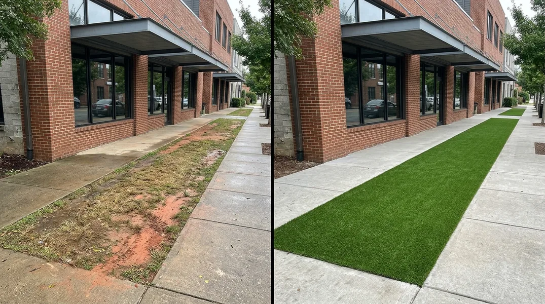 Result artificial grass installation in Chattanooga - Chattanooga Turf Installation